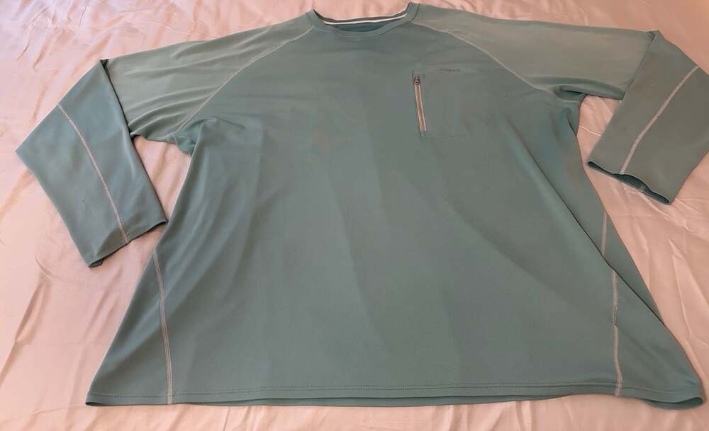 Patagonia Men's Long Sleeve Performance Fishing Shirt with Zippered Chest Pocket